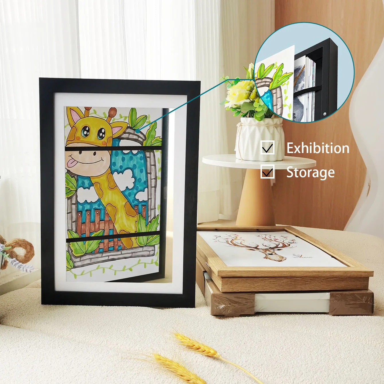 Art Display Frame - LuxeFrame™ A4 with Premium Glass