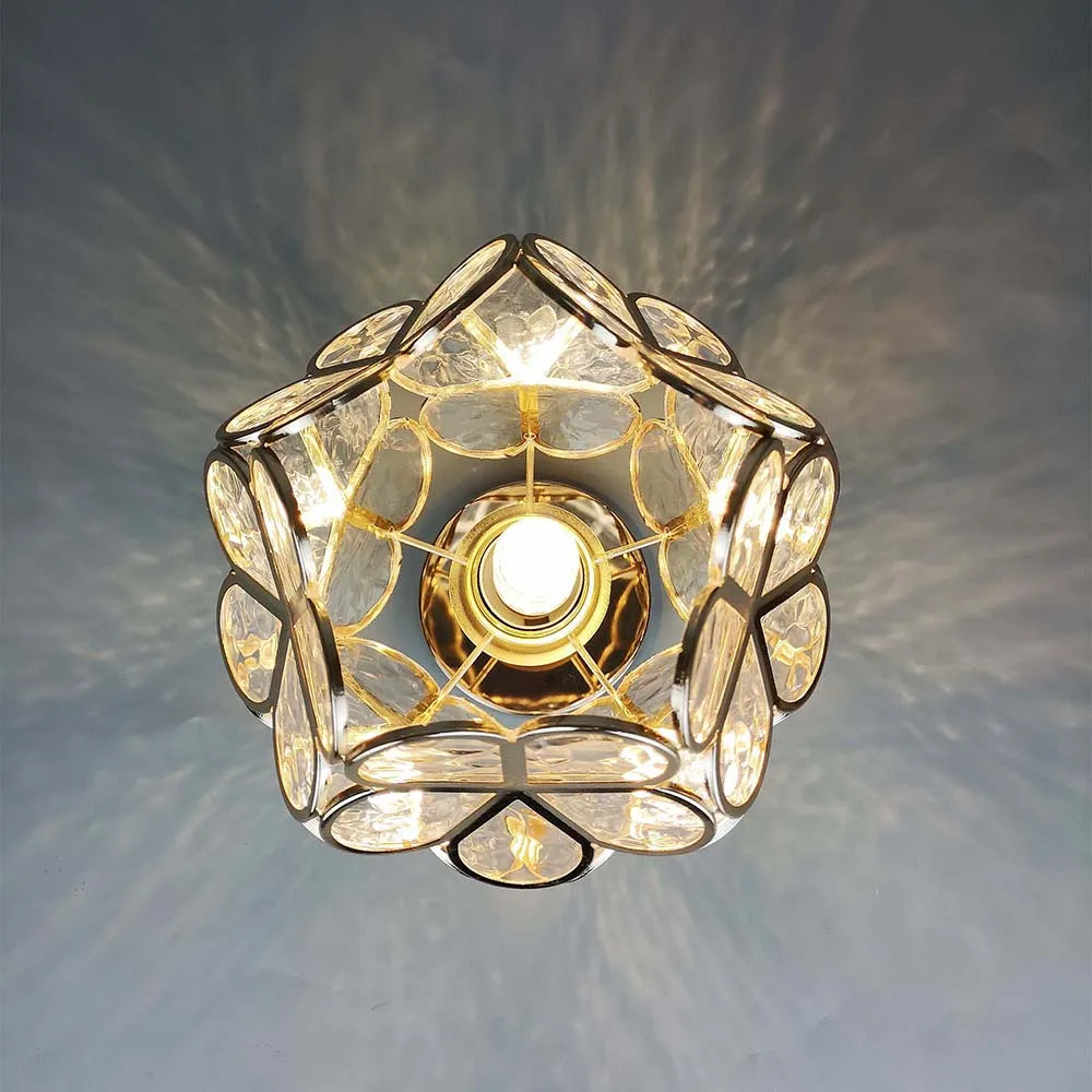 Floral Glass Ceiling Light - Luminara Designs