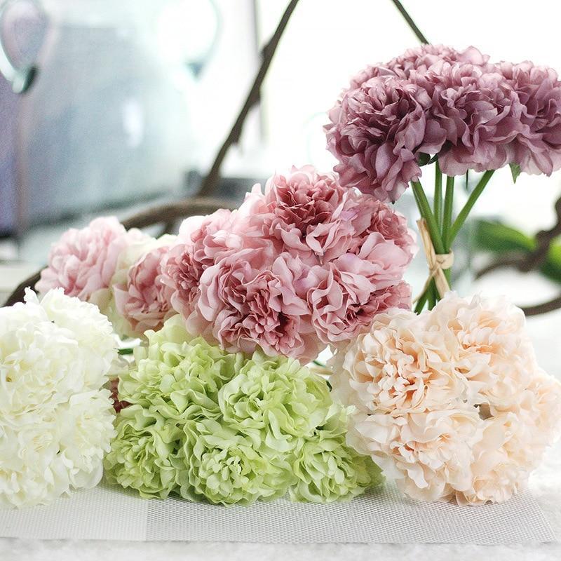 Faux Peony Bouquet - Luxe Flora