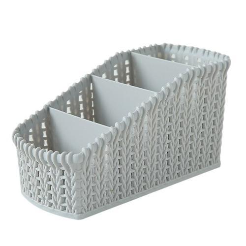 Woven Plastic Storage Bins - LuxeHome Essentials