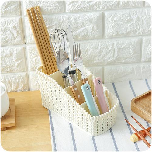 Woven Plastic Storage Bins - LuxeHome Essentials