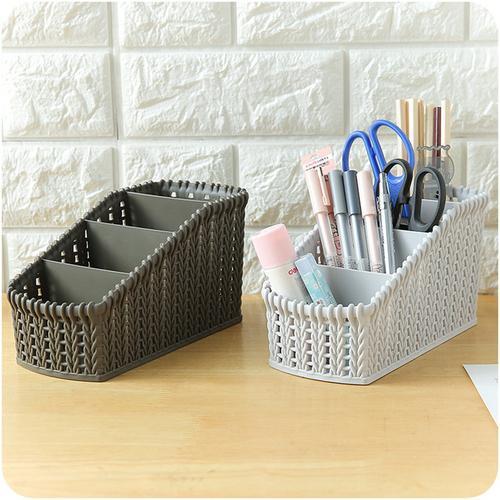 Woven Plastic Storage Bins - LuxeHome Essentials