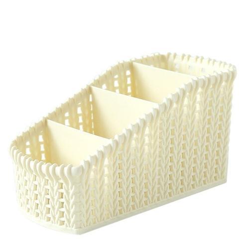 Woven Plastic Storage Bins - LuxeHome Essentials