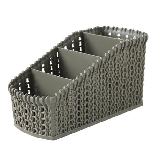Woven Plastic Storage Bins - LuxeHome Essentials