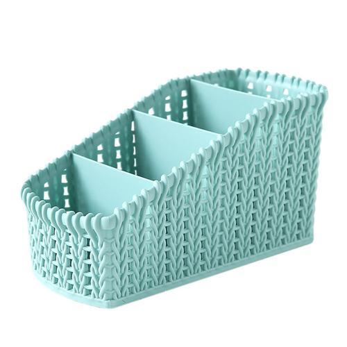 Woven Plastic Storage Bins - LuxeHome Essentials