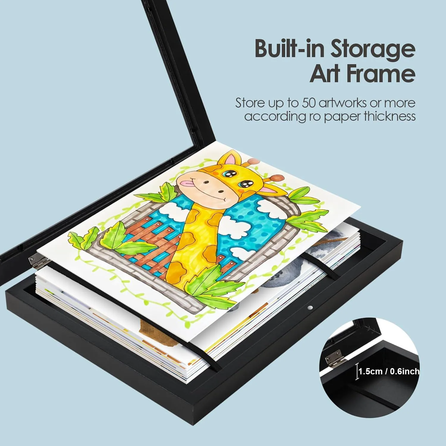 Art Display Frame - LuxeFrame™ A4 with Premium Glass