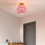 Floral Glass Ceiling Light - Luminara Designs