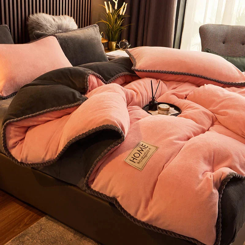 Velvet Fleece Bedding Set - LuxeNest
