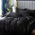 Silk Satin Bedding Set - LuxeDreams