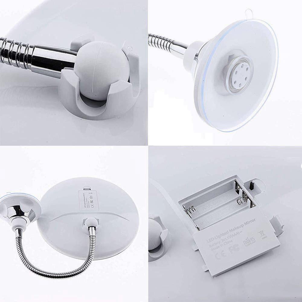 10x Zoom LED Makeup Mirror - LuxeGlow