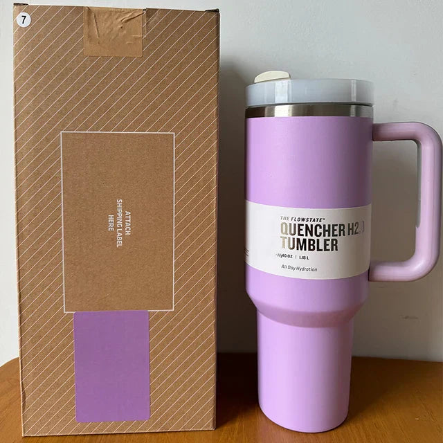 Insulated Travel Cup with Straw - LuxeSip