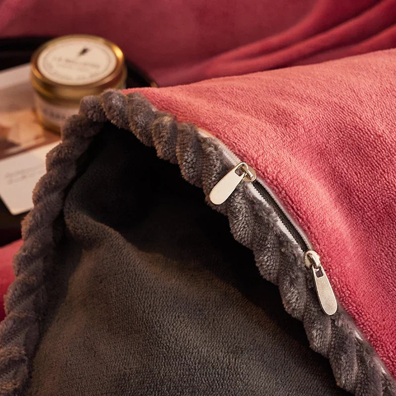 Velvet Fleece Bedding Set - LuxeNest