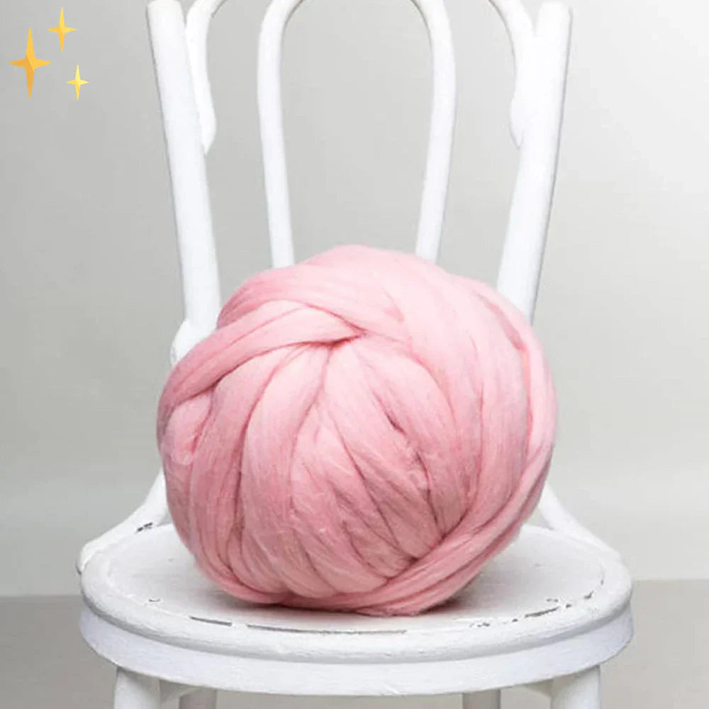 Chunky XL Wool Yarn for Cozy Blankets - LuxeFiber