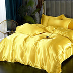 Silk Satin Bedding Set - LuxeDreams