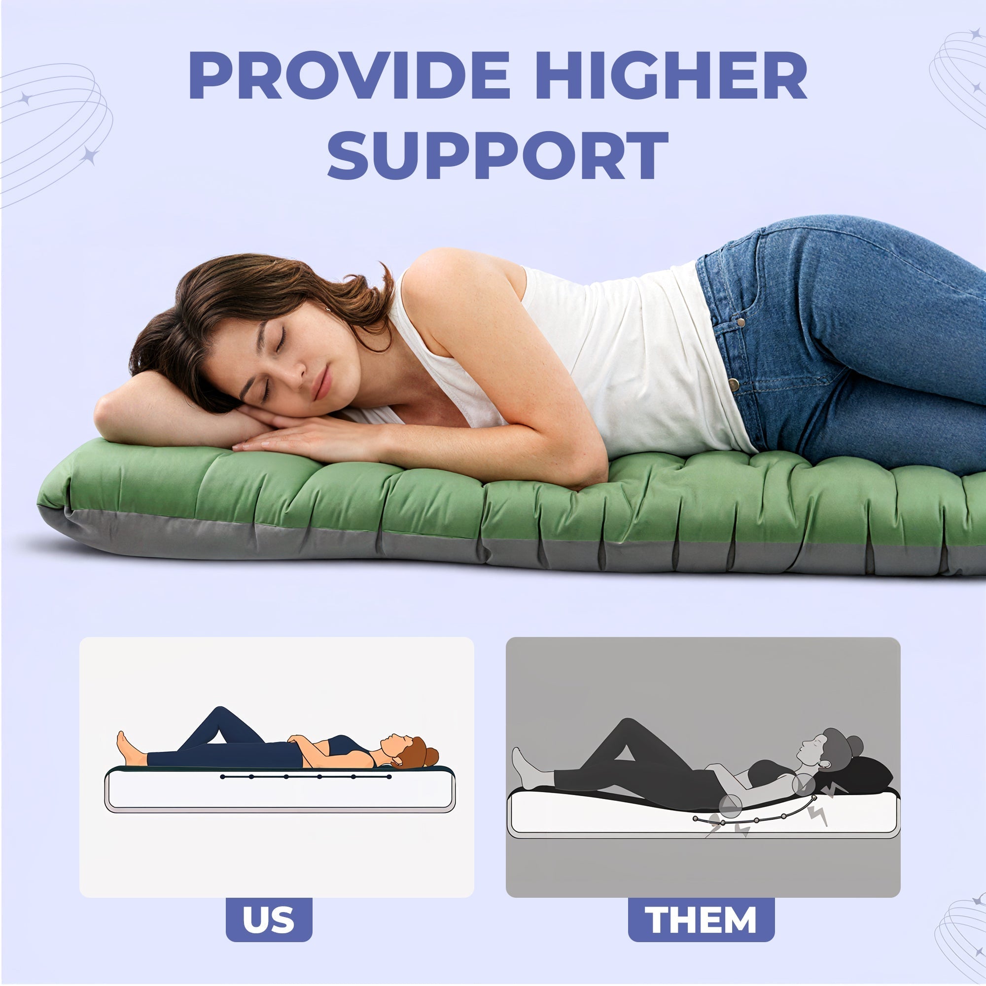 Inflatable Camping Mattress - TrailNest