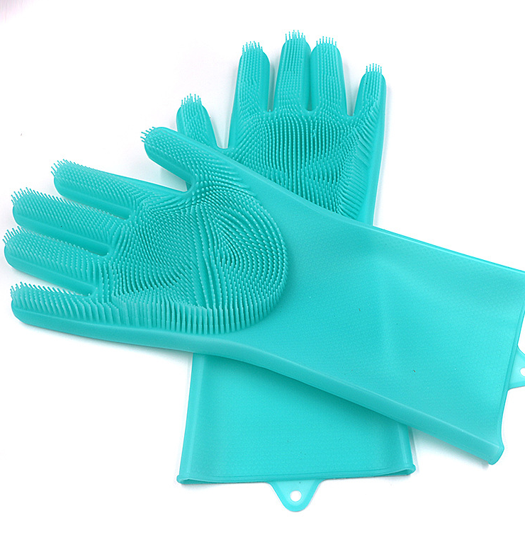 Silicone Scrubber Gloves - LuxeClean Essentials