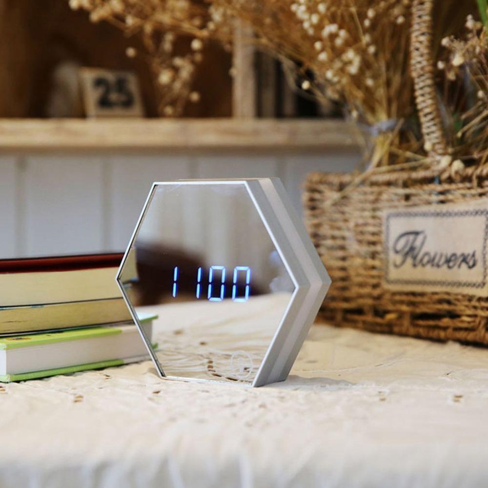 Digital Wall Mirror Clock - LuxeTime