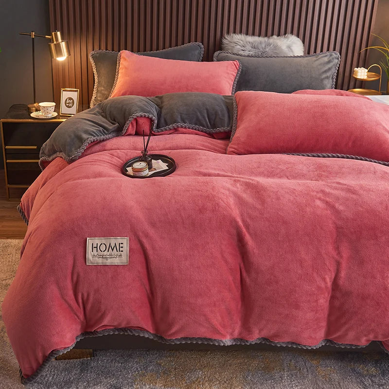 Velvet Fleece Bedding Set - LuxeNest