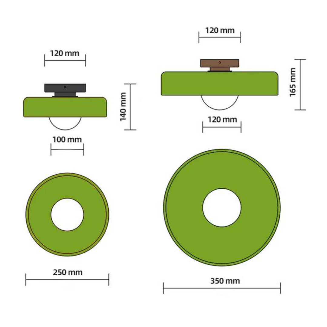 Modern Round Ceiling Light - LumaGlow