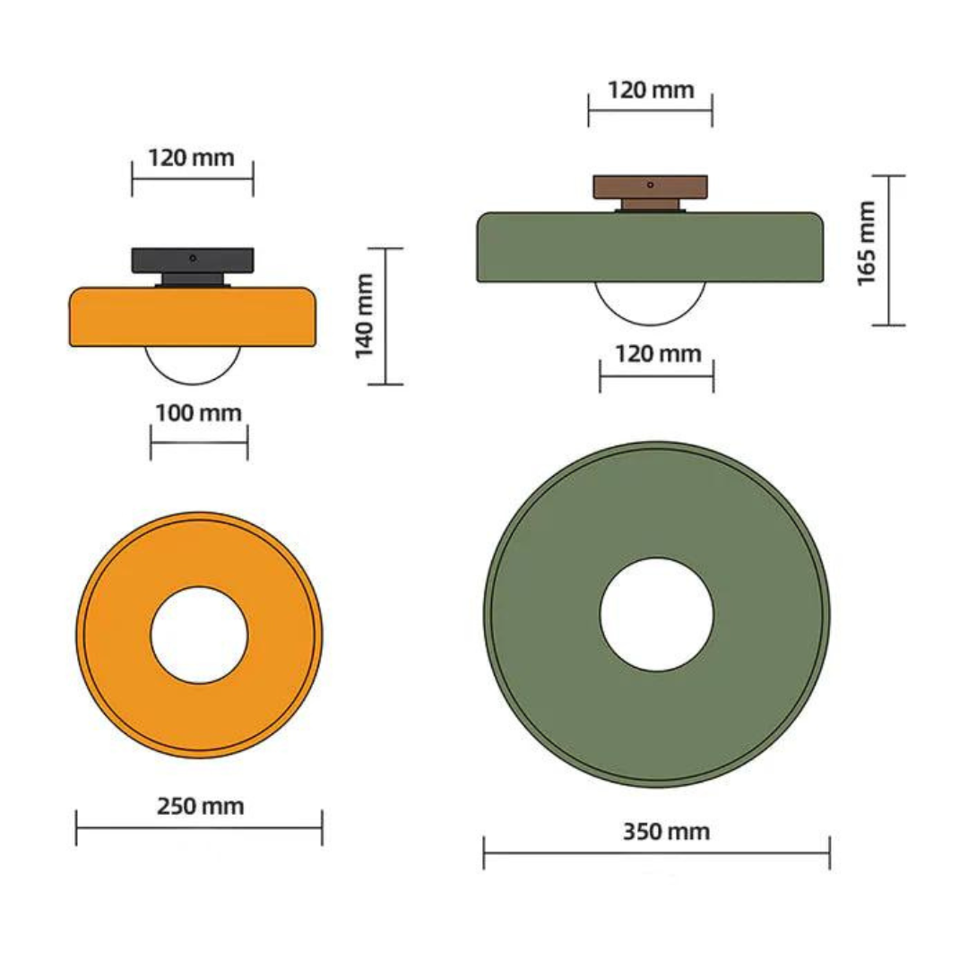 Modern Round Ceiling Light - LumaGlow