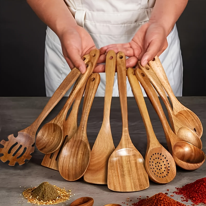 Teak Cooking Utensil Set - Artisan Kitchenware