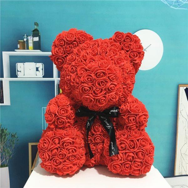 Rose Teddy Bear - Luxe Love Creations