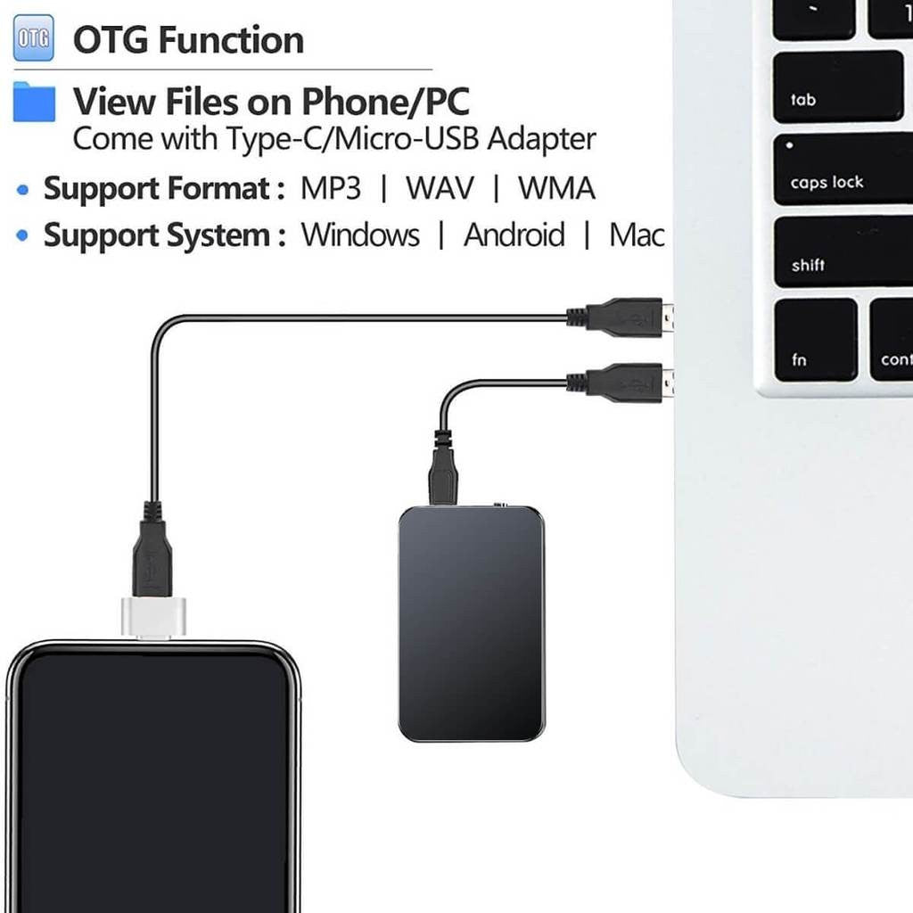 Voice Recorder Mini - EchoPro with 376 Hours Storage