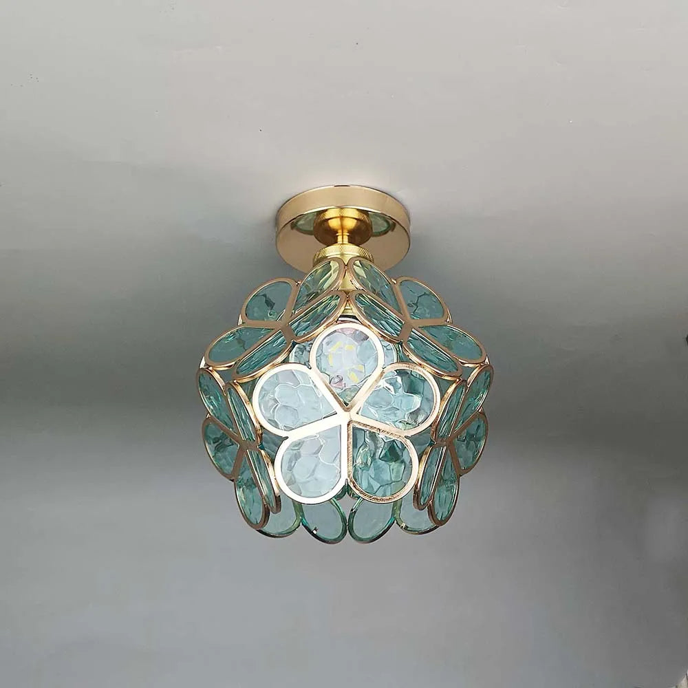 Floral Glass Ceiling Light - Luminara Designs