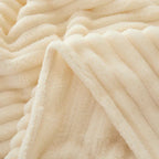 Cozy Striped Fleece Blanket – LuxeNest
