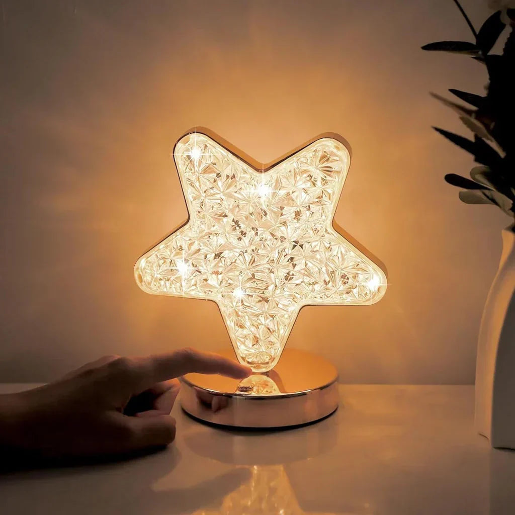 Crystal Dimming Table Lamp - Luminara Elegance