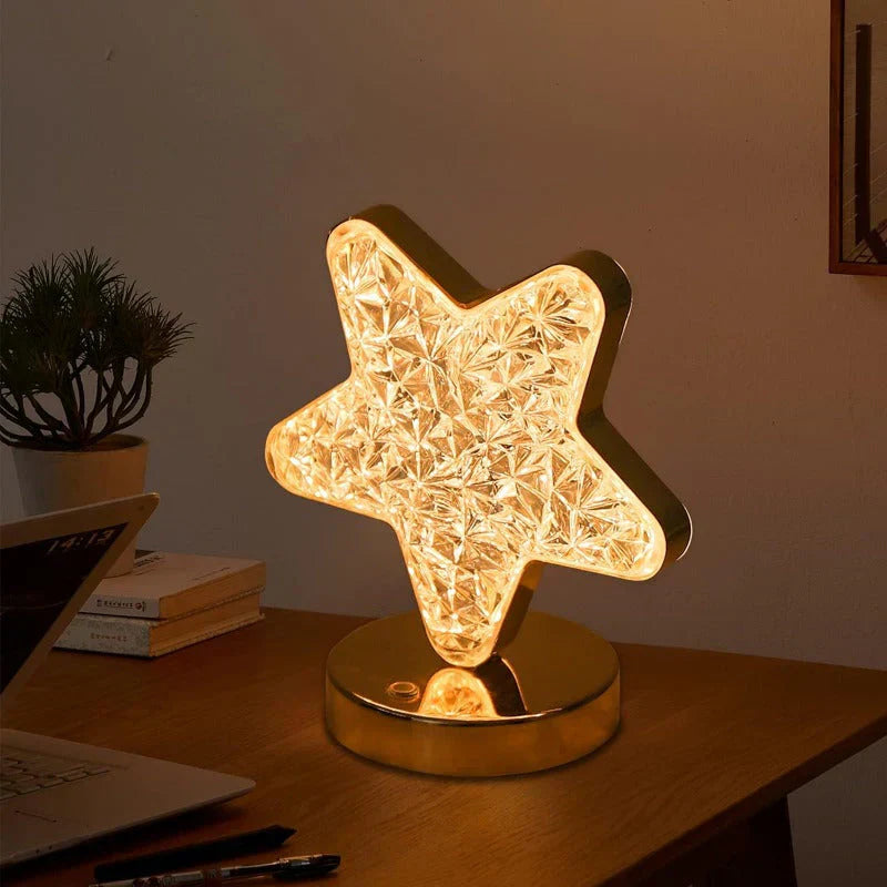 Crystal Dimming Table Lamp - Luminara Elegance