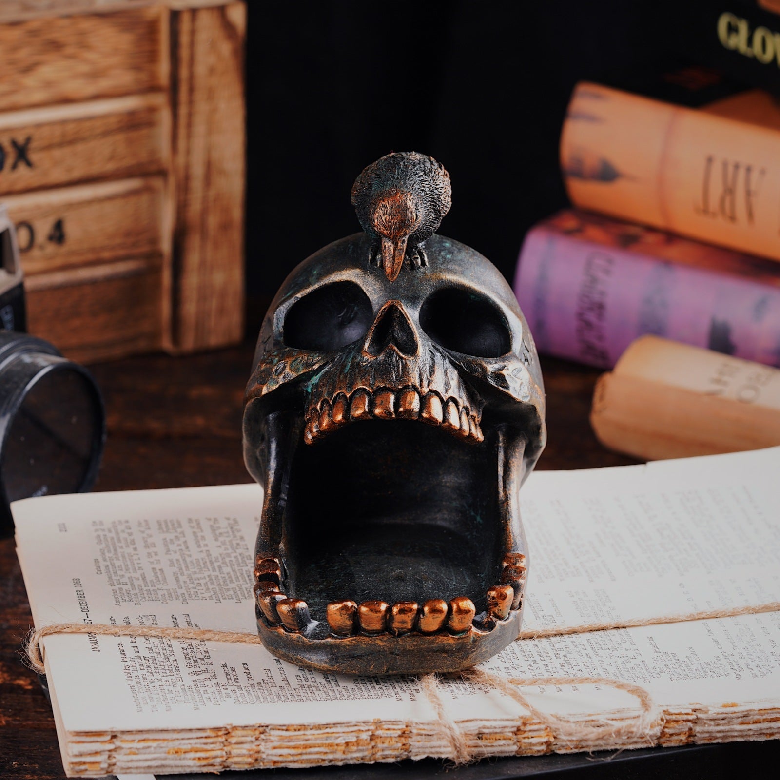 Gothic Tray - ShadowCraft™ with Intricate Skull Design