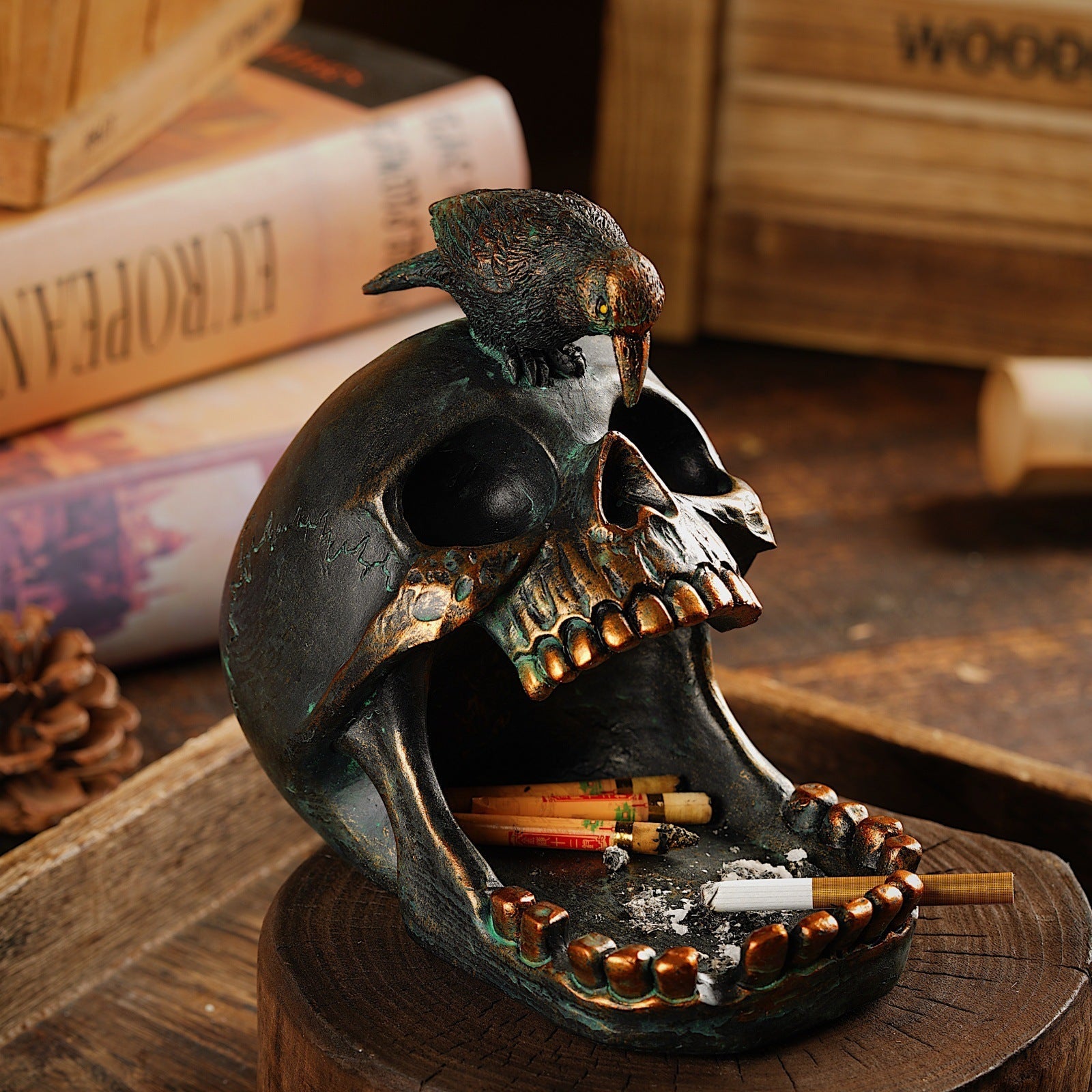 Gothic Tray - ShadowCraft™ with Intricate Skull Design
