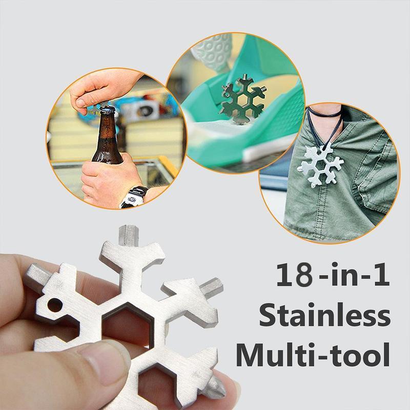 Stainless Steel Snowflake Multi-Tool - GearCraft Elite