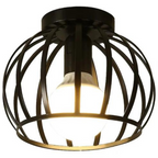 Industrial Open-Design Ceiling Light - LuminaCraft