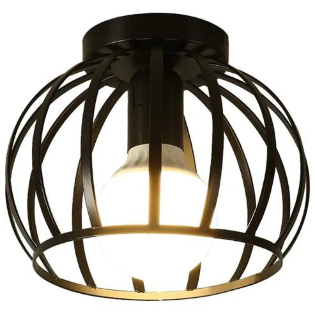 Industrial Open-Design Ceiling Light - LuminaCraft