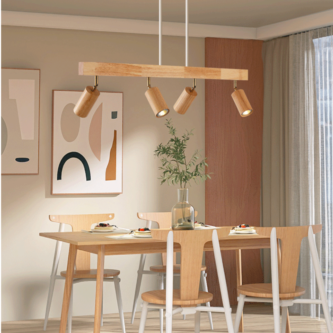 Wooden Adjustable Ceiling Spotlight - LuxeBeam