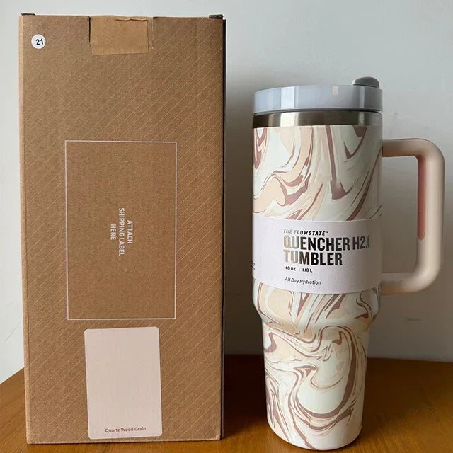 Insulated Travel Cup with Straw - LuxeSip