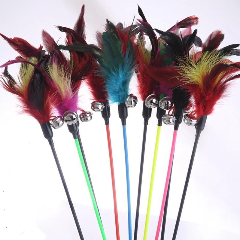 Feather Cat Stick Toy - Purrfect Playtime