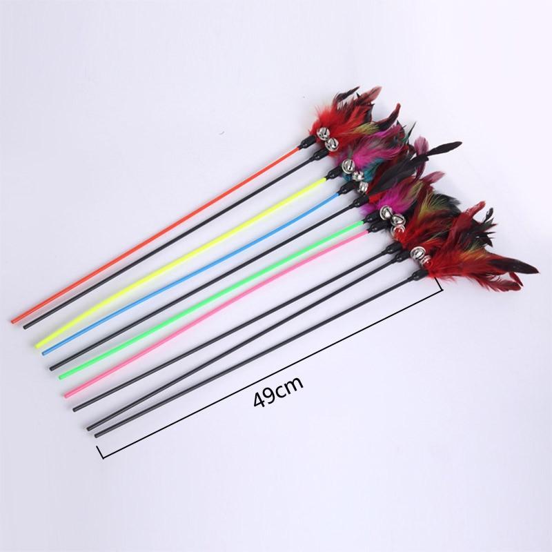 Feather Cat Stick Toy - Purrfect Playtime