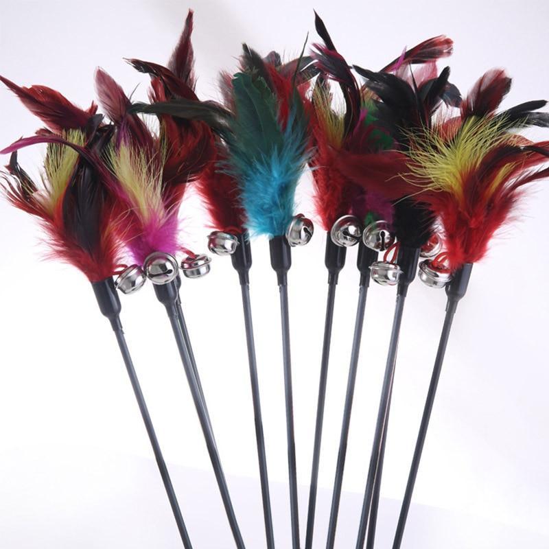 Feather Cat Stick Toy - Purrfect Playtime
