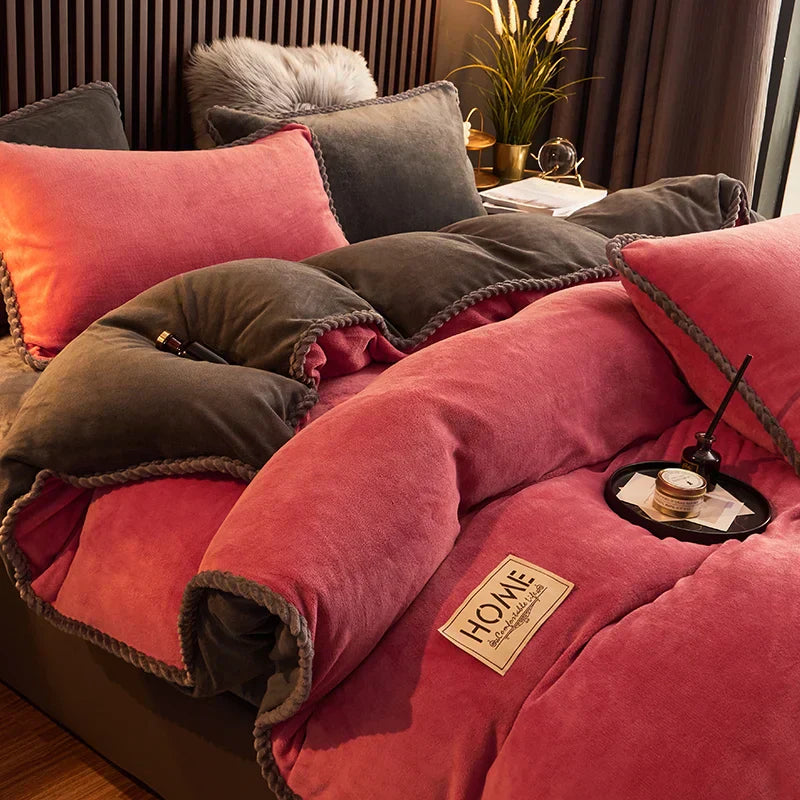Velvet Fleece Bedding Set - LuxeNest