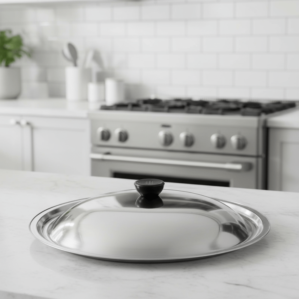 CookShield Lid - Versatile Stainless Steel Kitchen Essential