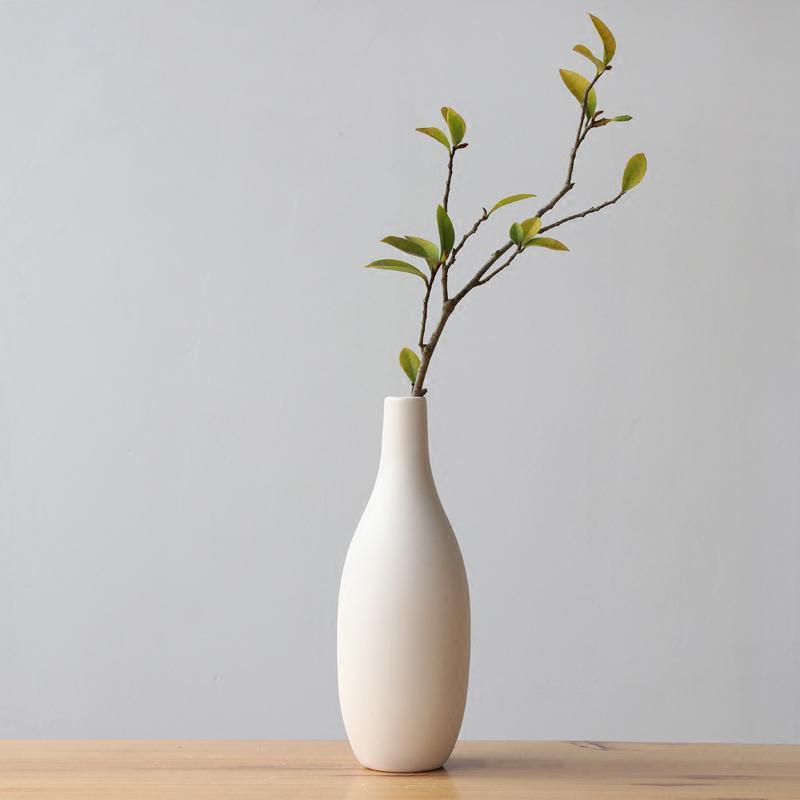 Elegant White Ceramic Vase - Luxe Home Decor