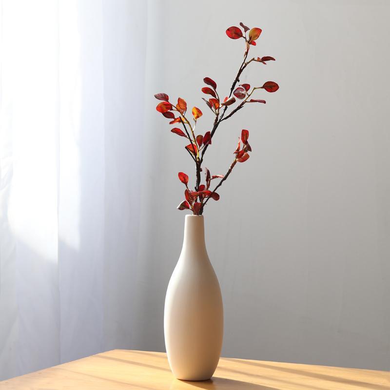 Elegant White Ceramic Vase - Luxe Home Decor