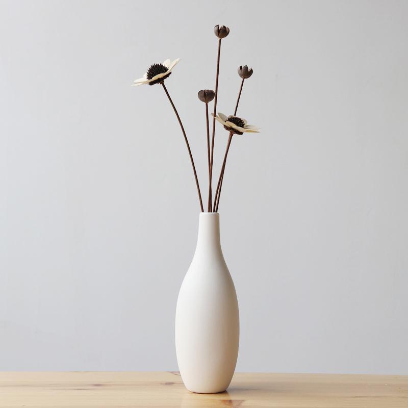 Elegant White Ceramic Vase - Luxe Home Decor