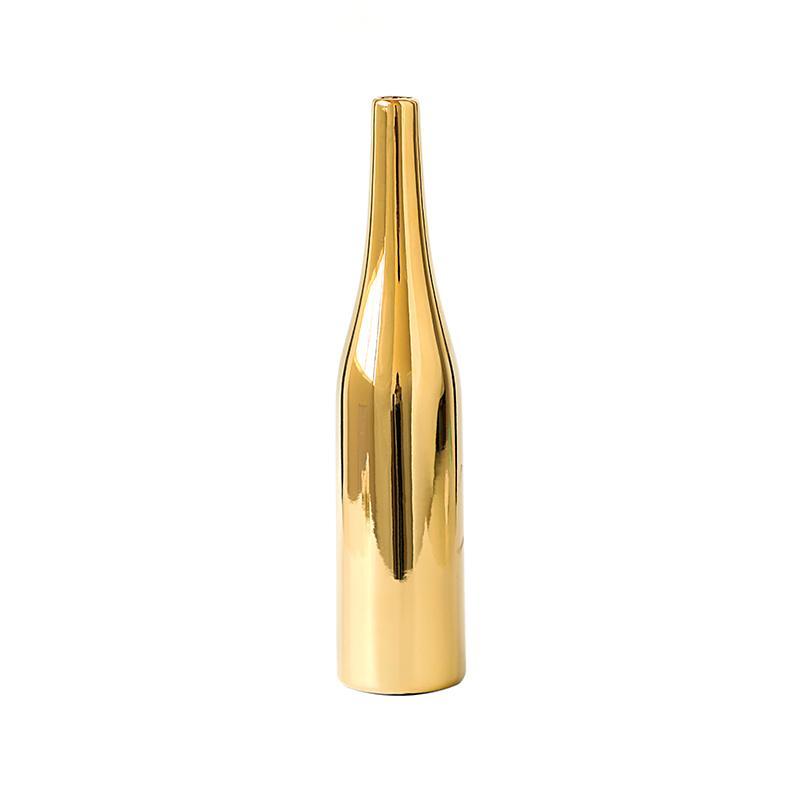 Gold Ceramic Vase - Luxe Home Decor