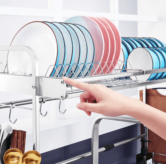 Telescopic Stainless Steel Drain Rack - AquaElegance