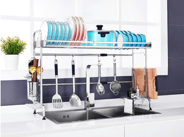 Telescopic Stainless Steel Drain Rack - AquaElegance