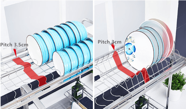 Telescopic Stainless Steel Drain Rack - AquaElegance